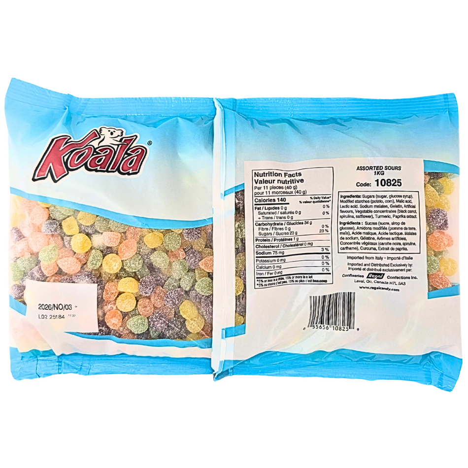 Koala Red Band Assorted Sours - 1kg