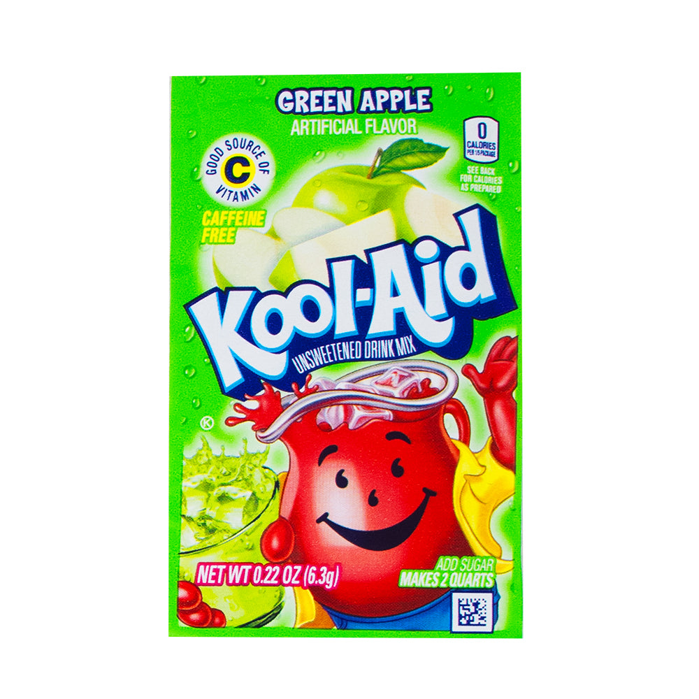 Kool-Aid Drink Mix Packet | Green Apple Flavour – Candy Funhouse CA
