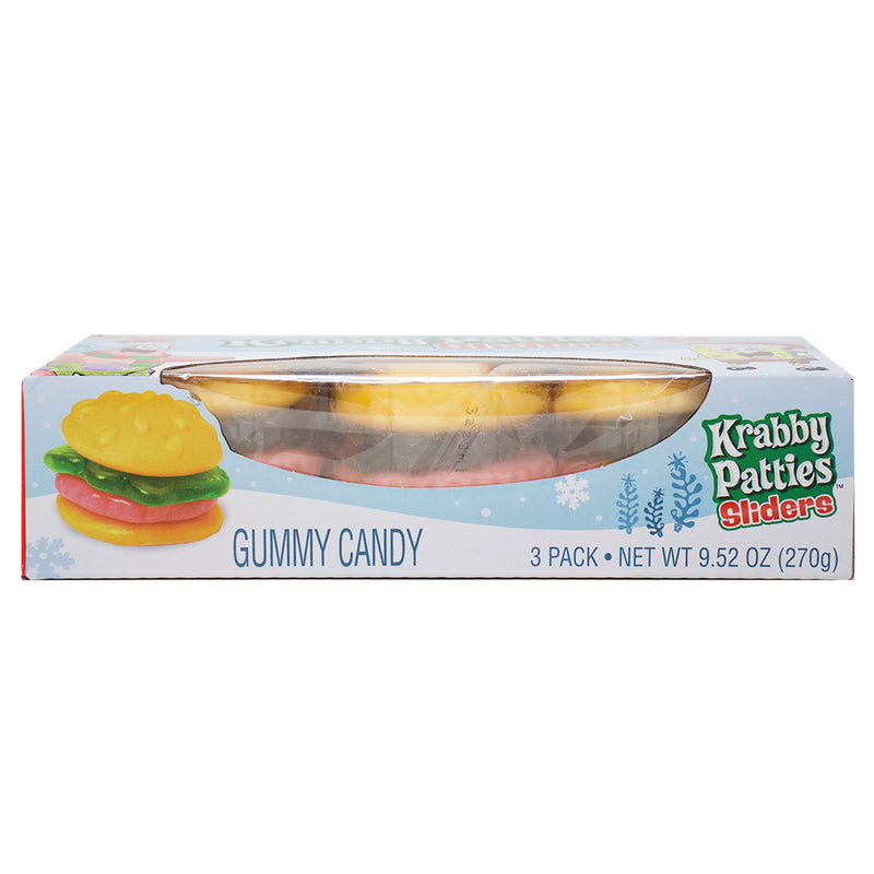 SpongeBob SquarePants Christmas Krabby Patties Sliders - 9.52 oz. - SpongeBob Krabby Patties - Christmas Candy Sliders - Holiday Gummy Treats - Festive Candy - Bikini Bottom Christmas - Unique Candy Experience - Cartoon Character Candy - Seasonal Gummy Sweets - Christmas Candy - Christmas Treats