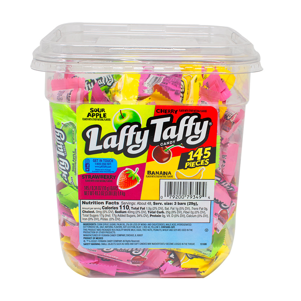 Laffy Taffy Assorted Flavours Tub - 145 CT