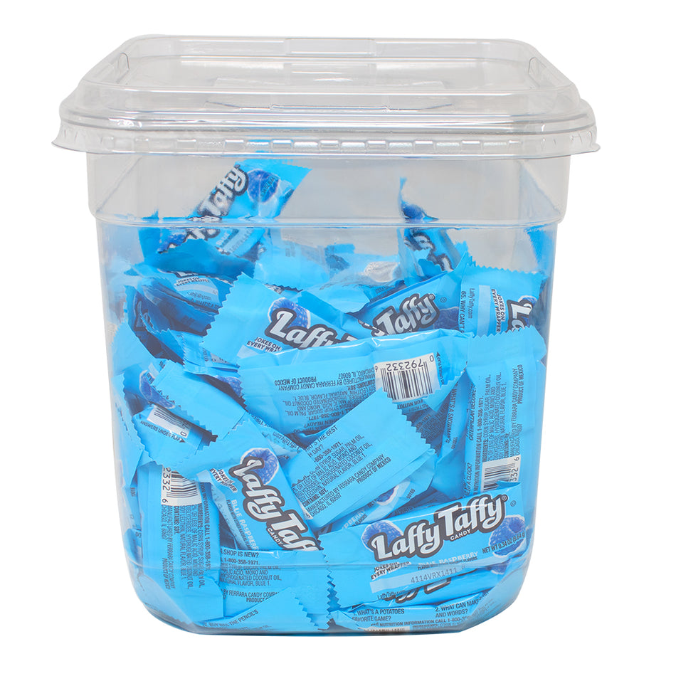 Laffy Taffy Blue Raspberry Candy - 145 Count Tub  Nutrition Facts Ingredients