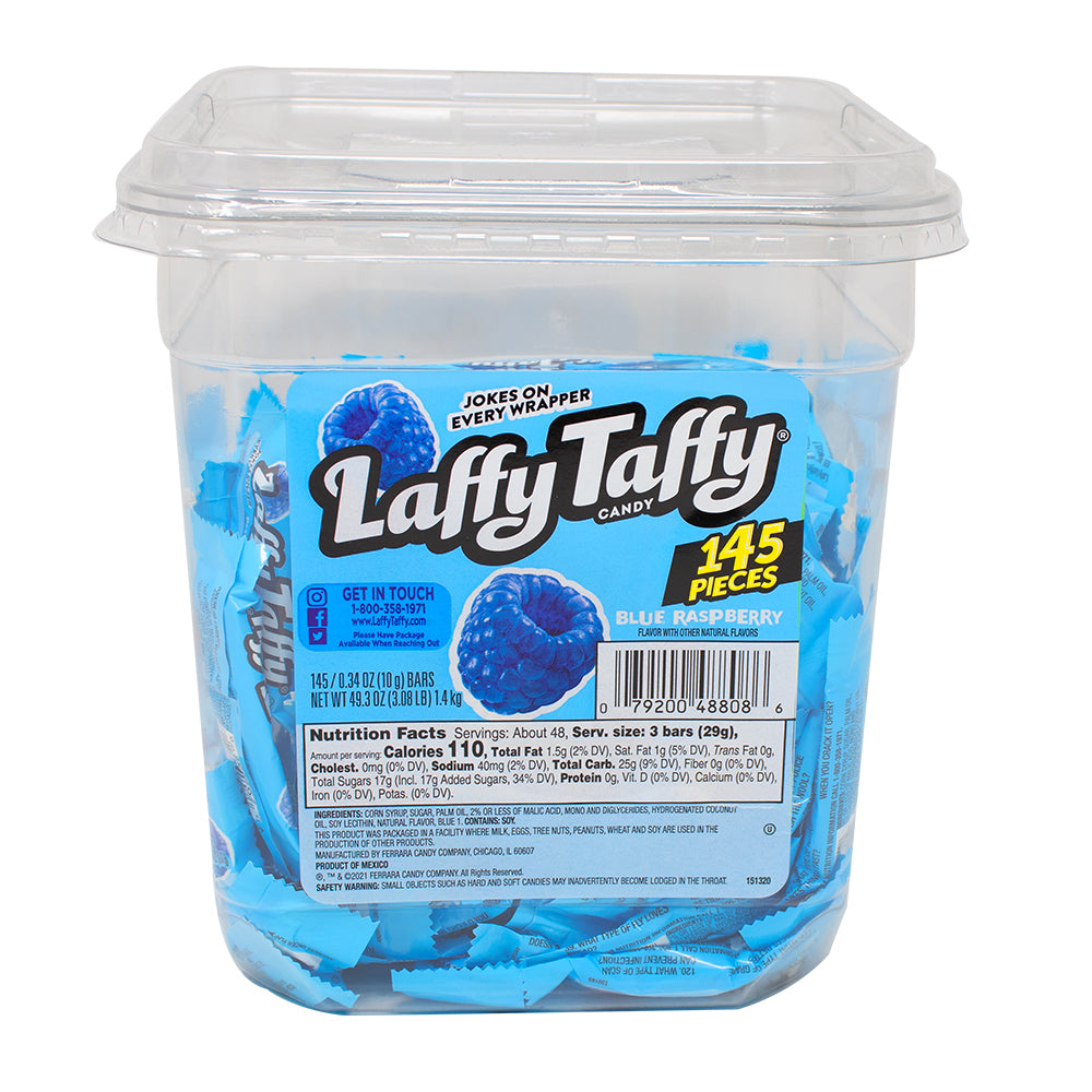 Blue Raspberry Laffy Taffy Laffy Taffy Blue Raspberry Candy-145 CT | Candy Funhouse – Candy ...