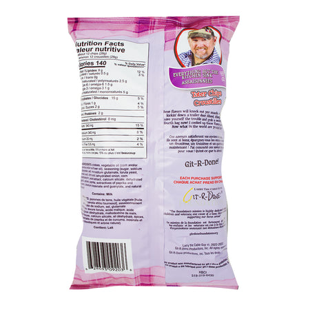 Larry The Cable Guy Tater Chips Everything But The Kitchen Sink All Dressed - 3.5oz  Nutrition Facts Ingredients