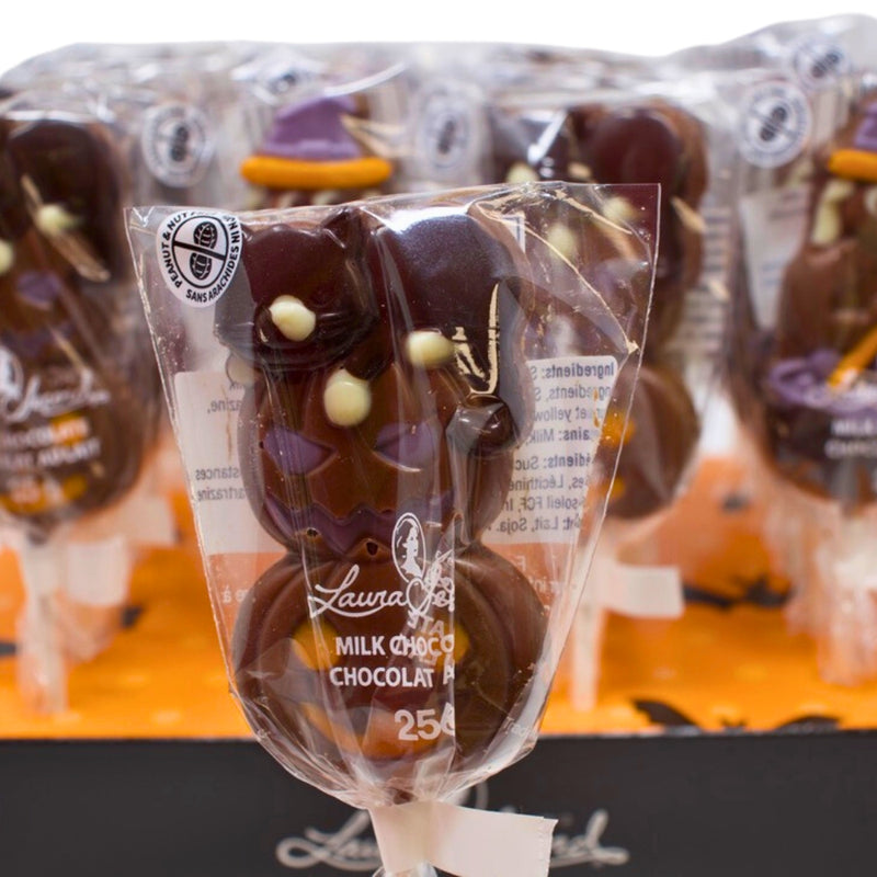Laura Secord Halloween Chocolate Pops - 25g - Halloween Candy - Chocolate Lollipops - Party Favour - Laura Secord - Laura Secord Chocolate