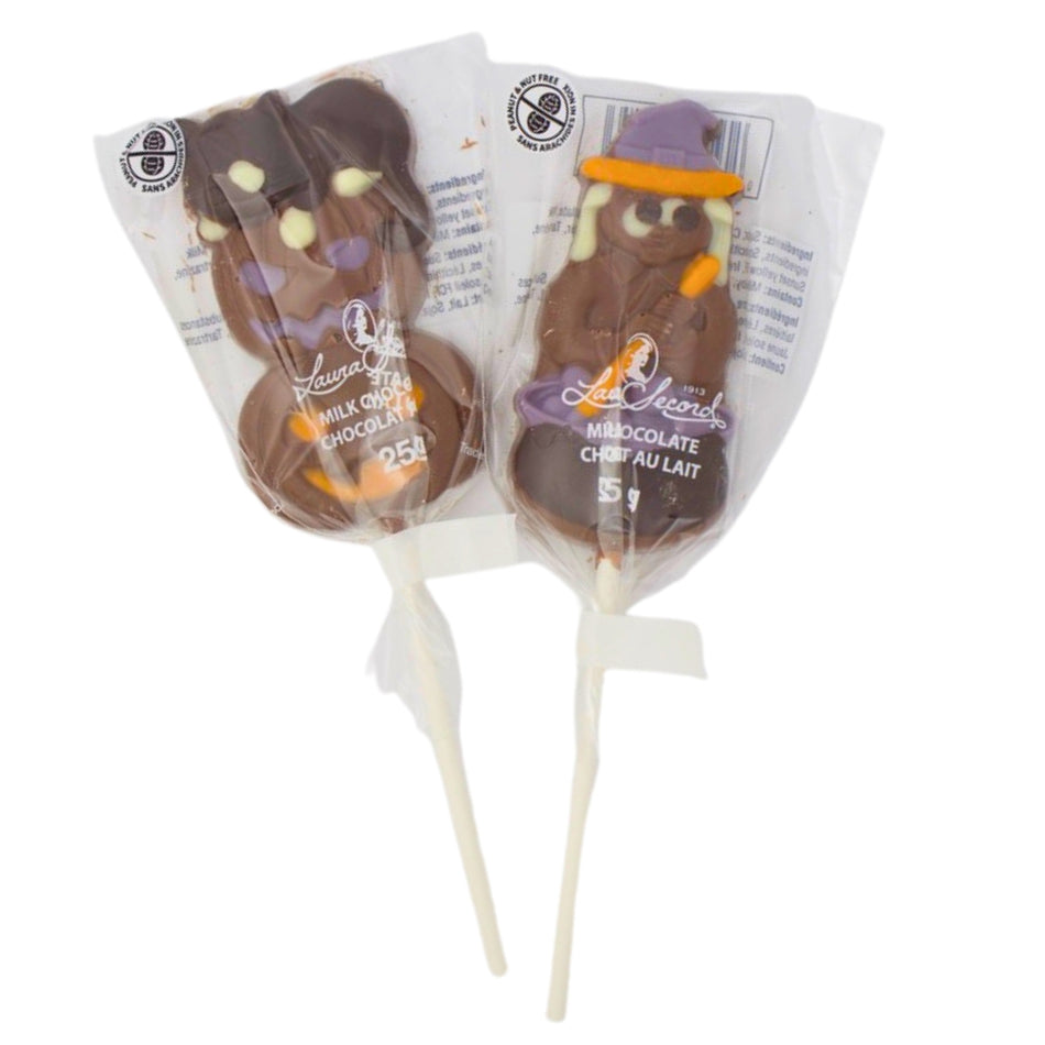 Laura Secord Halloween Chocolate Pops - 25g - Halloween Candy - Chocolate Lollipops - Party Favour - Laura Secord - Laura Secord Chocolate