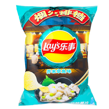 Lay's Wasabi Octopus Chips (China) - 70g - Lay’s - Lays - Lays Chips - China Snacks - Chinese Snacks