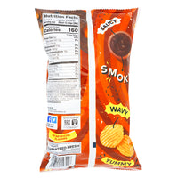 Lay's Wavy Hickory BBQ - 212.6g  Nutrition Facts Ingredients - Lays - Lay’s - Lays Chips - Lay’s Chips - Potato Chips - Chips - Lays Potato Chips - BBQ Chips - Hickory BBQ Chips