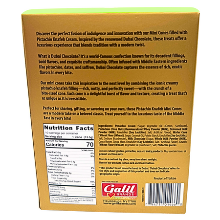 Leonessa Dubai Chocolate Cones - 4.7oz