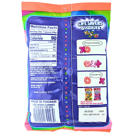 Lifesavers Gummies X's & O's - 7oz