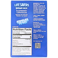 Lifesavers Raspberry Lemonade Singles To Go - 14.5g