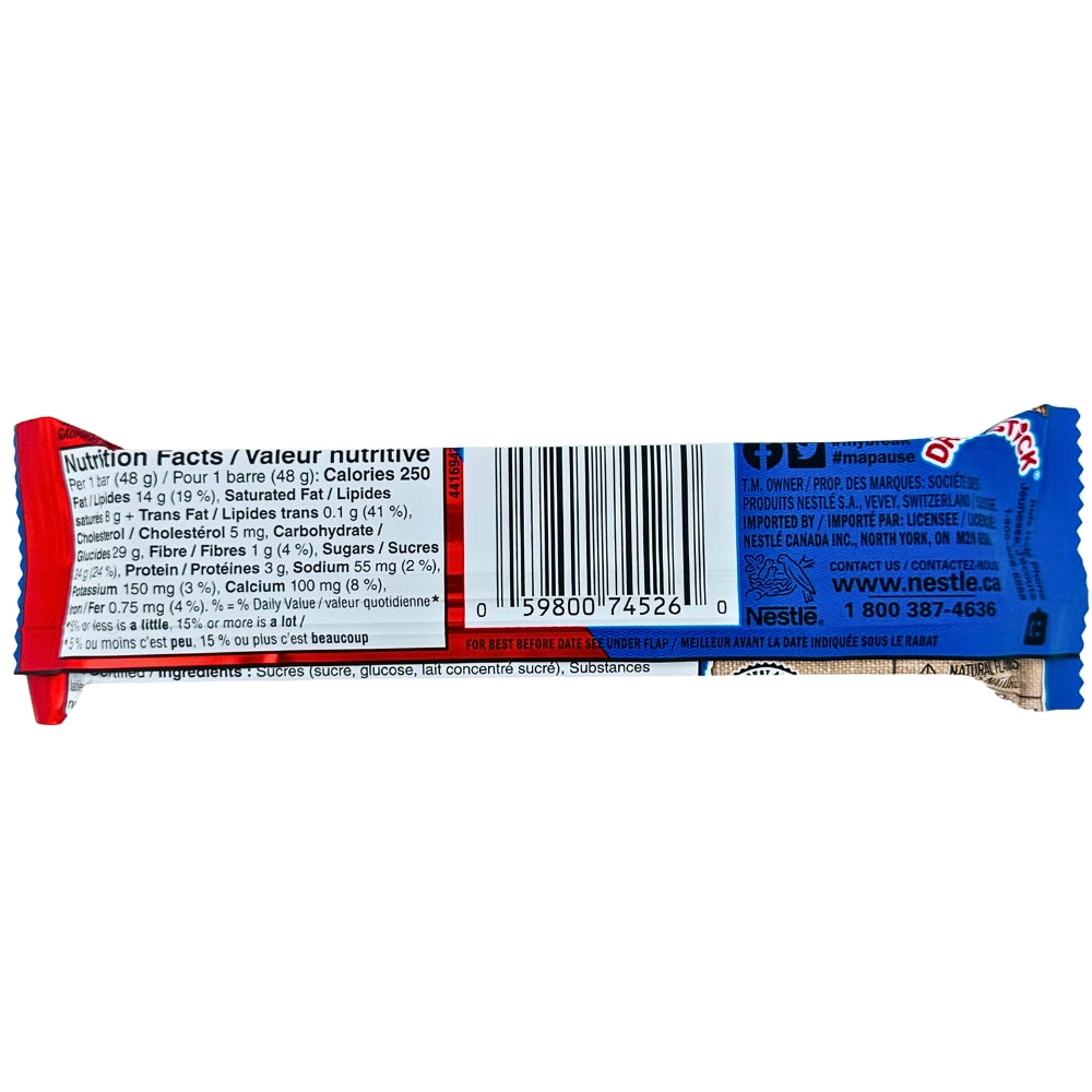 Kit Kat Chunky Drumstick Chocolate Bars - 48g nutrition facts