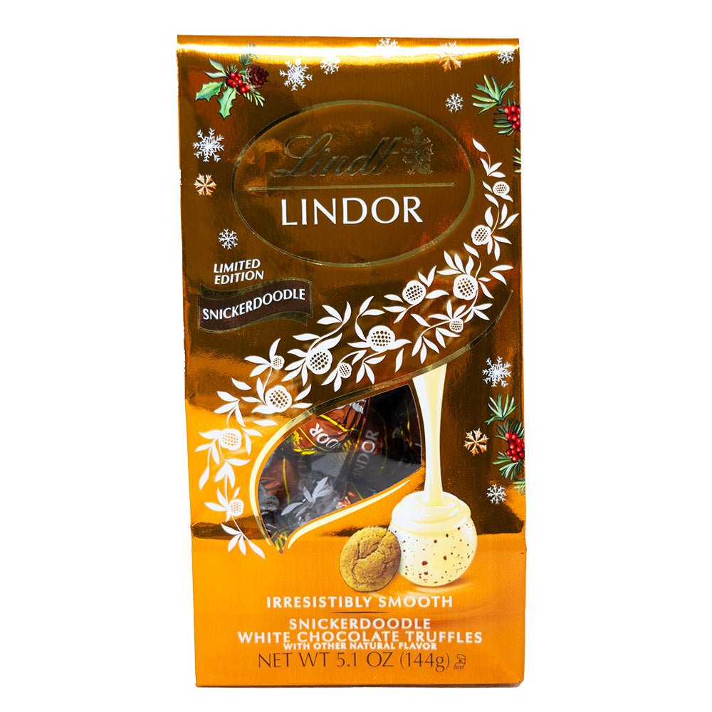 Lindor Snickerdoodle Bag - 144g  Nutrition Facts Ingredients
