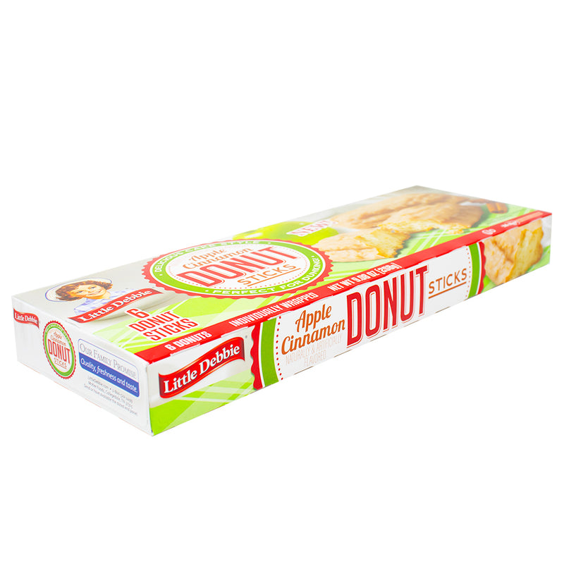 Little Debbies - Apple Cinnamon Donut Sticks (6 sticks) - 258g - Little Debbie - Little Debbie Cakes - Little Debbie Snacks - Little Debbie Donut Sticks - Apple Cinnamon Donut