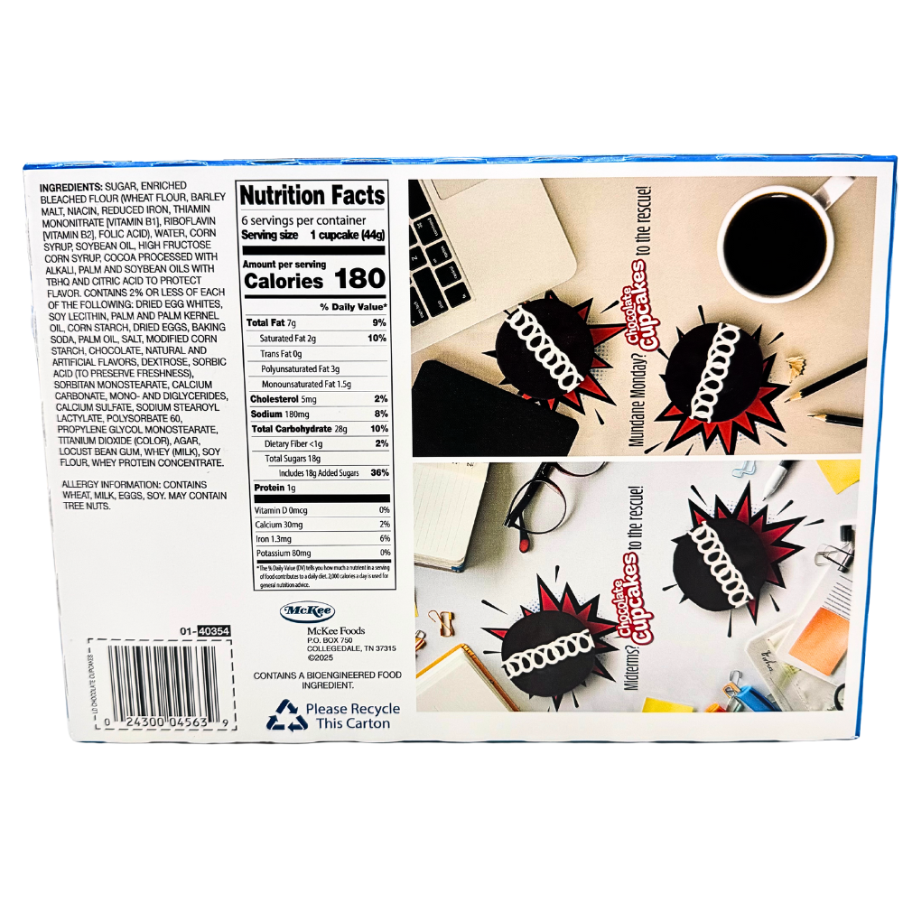 Little Debbie Chocolate Cupcakes - 264g *Jun 30 2025*