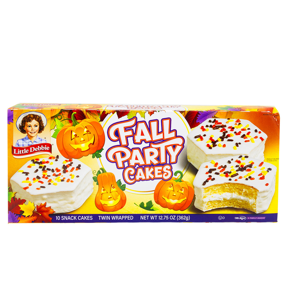 Little Debbie Vanilla Fall White Party Cakes - 362g **BB OCT 06/24**