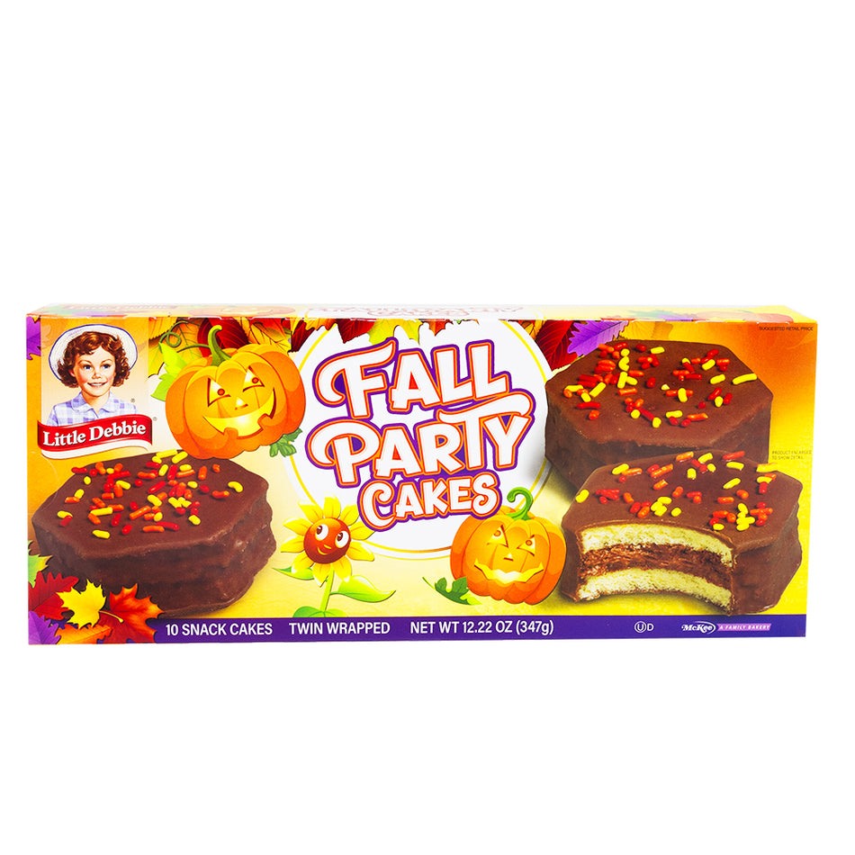 Little Debbie Chocolate Fall Brown Party Cakes - 347g **BB OCT 06/24**