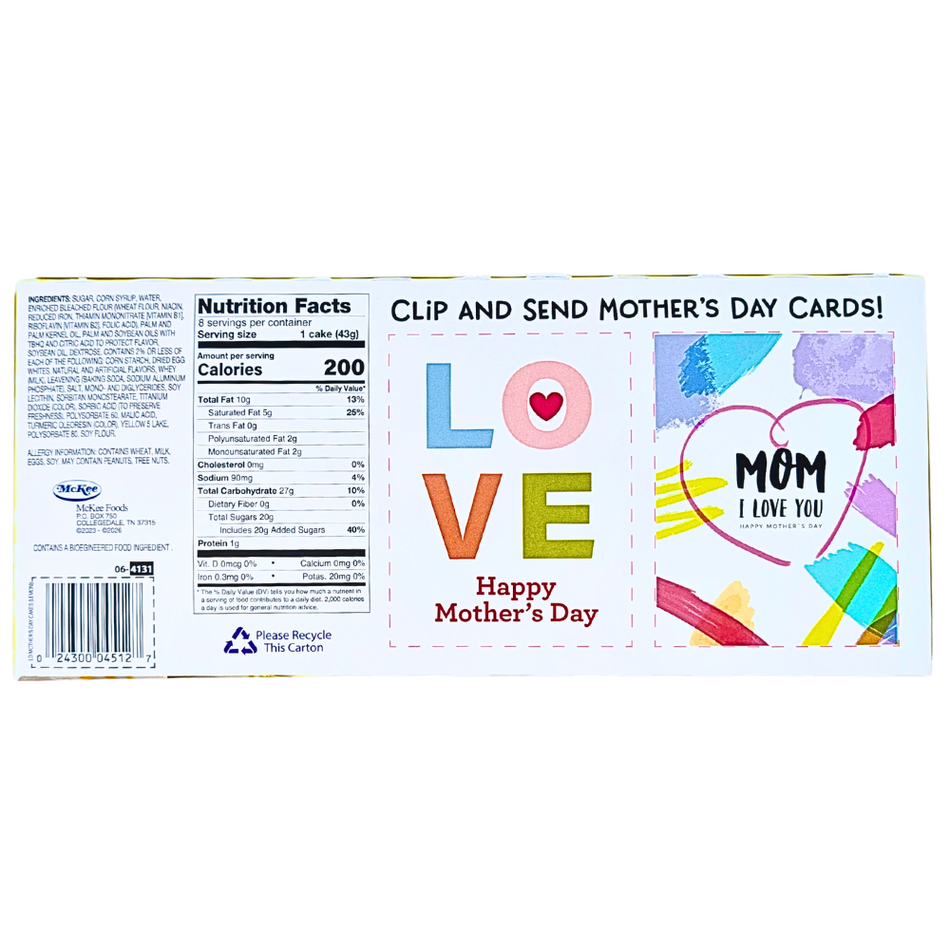 Little Debbie Mother's Day Cakes Lemon - 341g