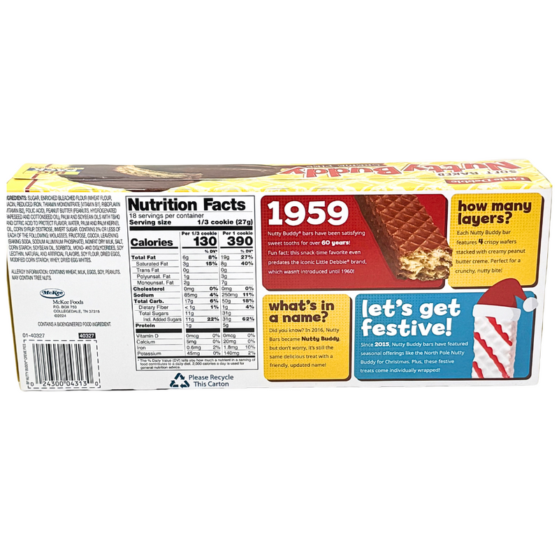 Little Debbie Nutty Buddy Creme Pies (6 Pies) - 16.91oz *Jul 15 2025*