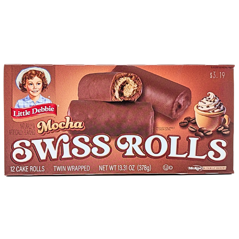 Little Debbie Swiss Rolls Mocha (12 Cake Rolls) - 378g **BB Aug 07 2026**
