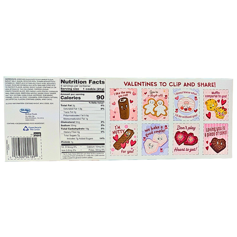 Little Debbie Valentine Gingerbread Cookies - 171g *BB 25Feb2026*