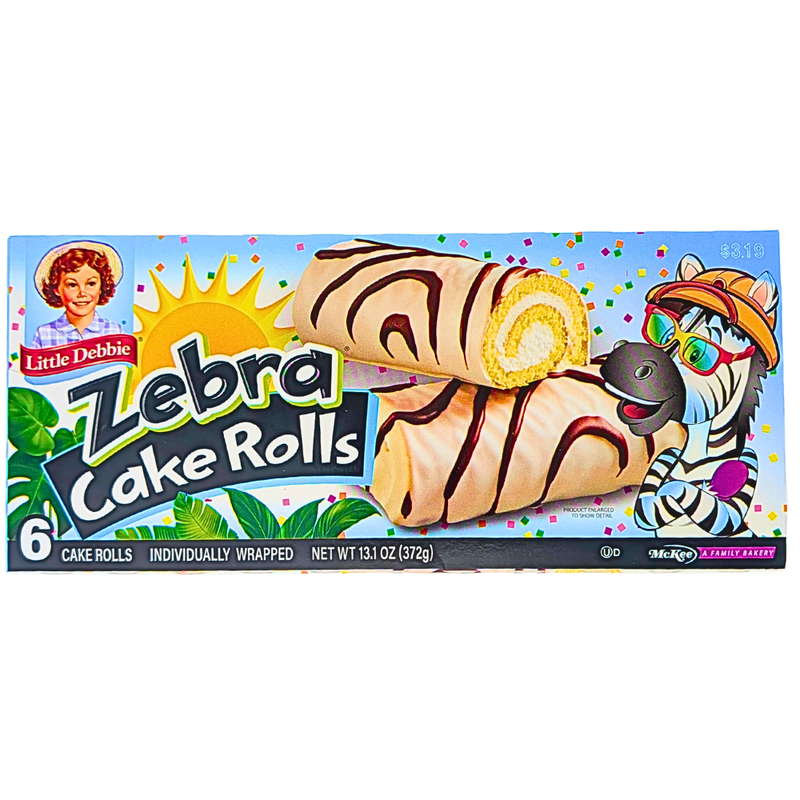 Little Debbie Zebra Cake Rolls (6 Cake Rolls) - 372g