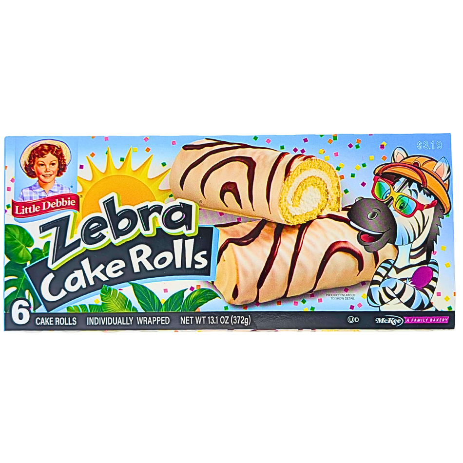 Little Debbie Zebra Cake Rolls (6 Cake Rolls) - 372g