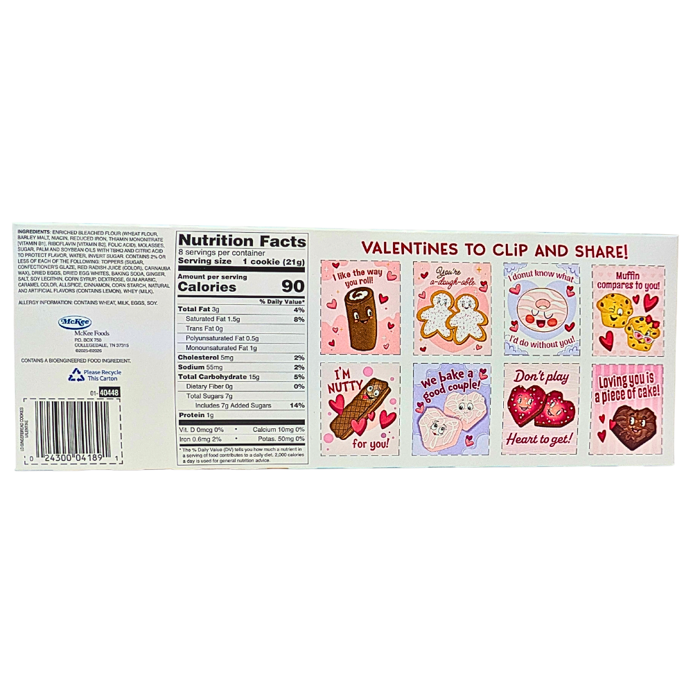 Little Debbie Valentine Brownies (5 Pieces) - 232g 