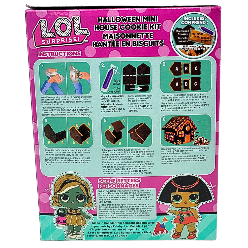 LOL Surprise Halloween Mini House Cookie Kit - 192g