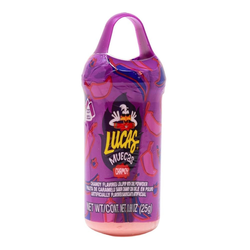 Lucas Muecas Lollipop Dipper Chamoy - 10ct Box - Mexican Candy - Spicy Candy - Lollipop