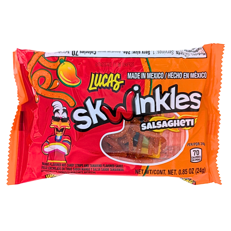 Lucas Skwinkles Salsagheti Mango with Gusano - 24g