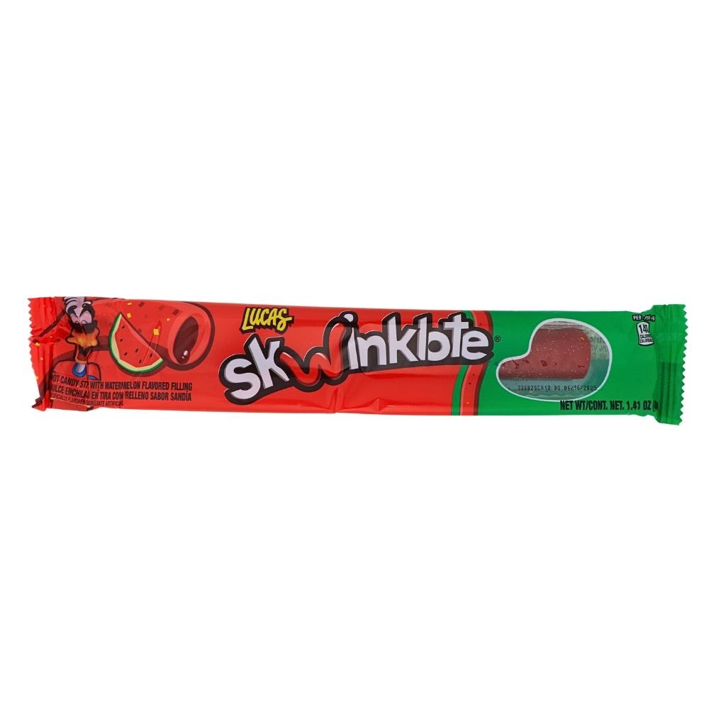 Lucas Skwinklote Jumbo Filled Rope Sandia (Watermelon) - 40g - Mexican Candy - Chewy Candy