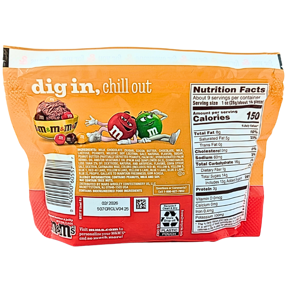 M&M Peanut Butter & Jelly Share Size - 243g