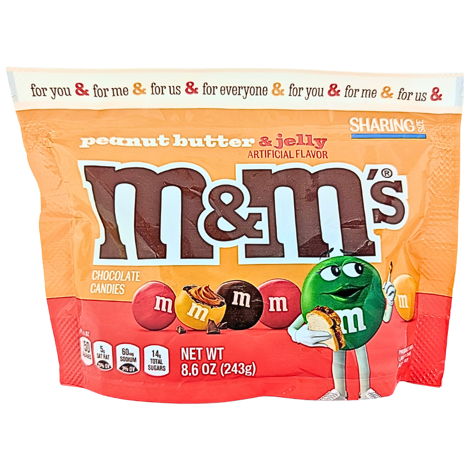 M&M Peanut Butter & Jelly Share Size - 243g