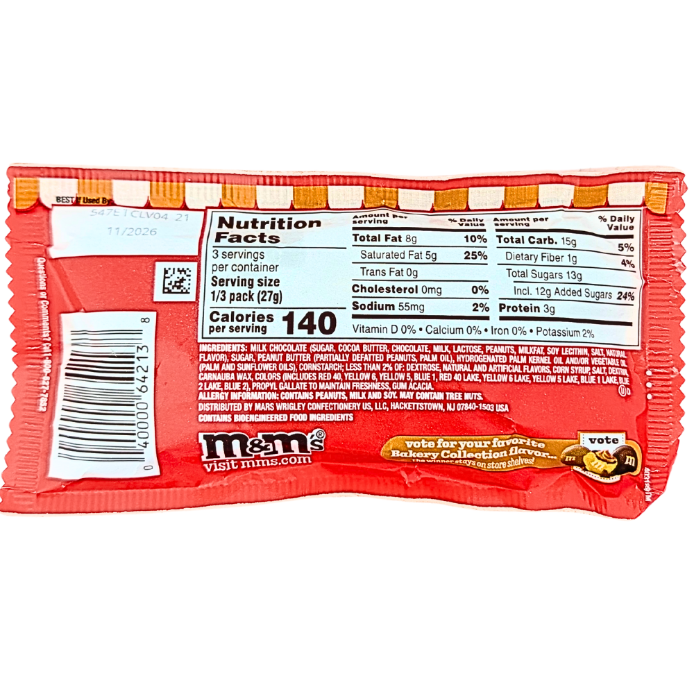 M&M's Peanut Butter Cinnamon Roll - 2.83oz