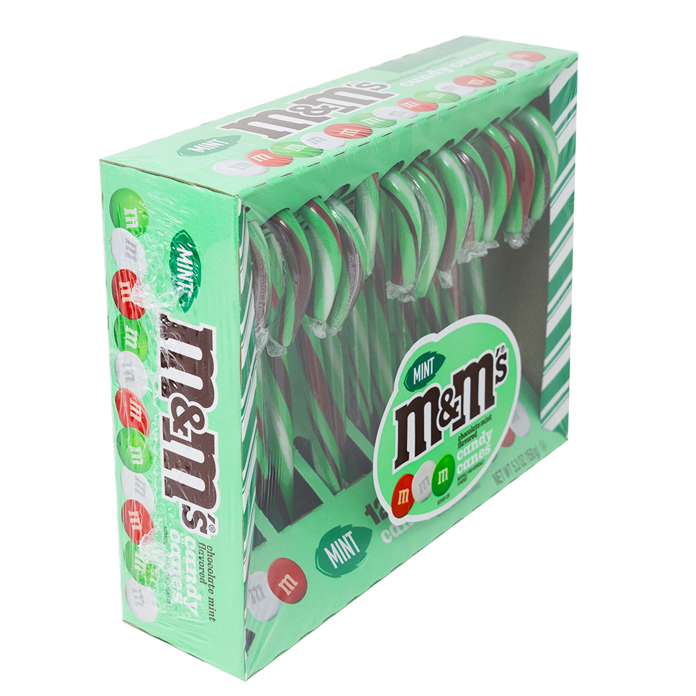 M&M's Mint Chocolate Candy Canes 12 Pieces - 5.3oz