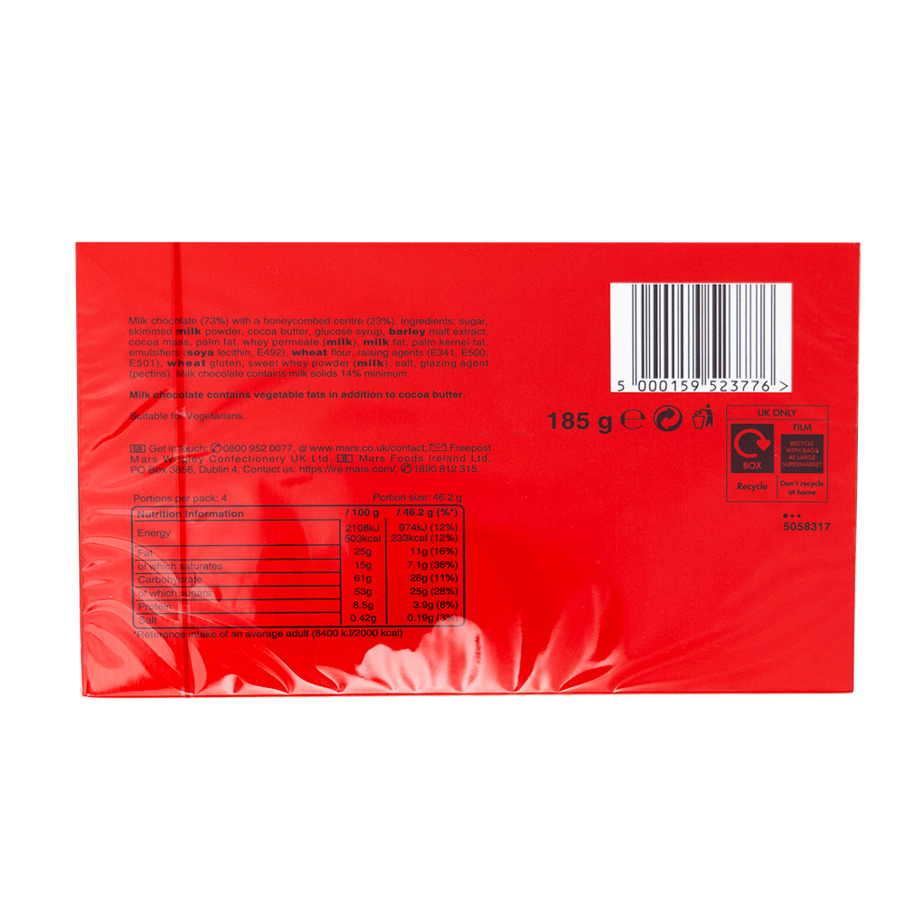 Maltesers Gift Box UK - 185g  Nutrition Facts Ingredients
