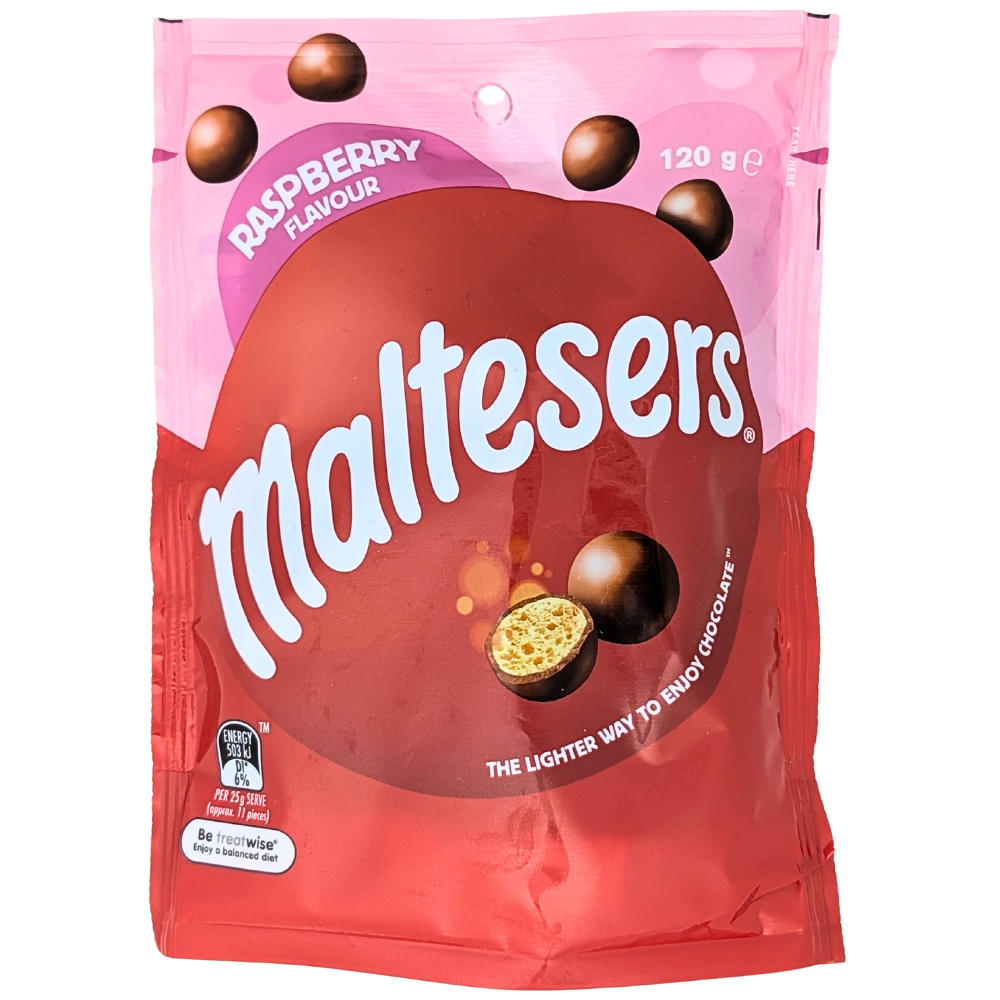 Maltesers Raspberry (Australia) - 120g | Candy Funhouse – Candy Funhouse CA
