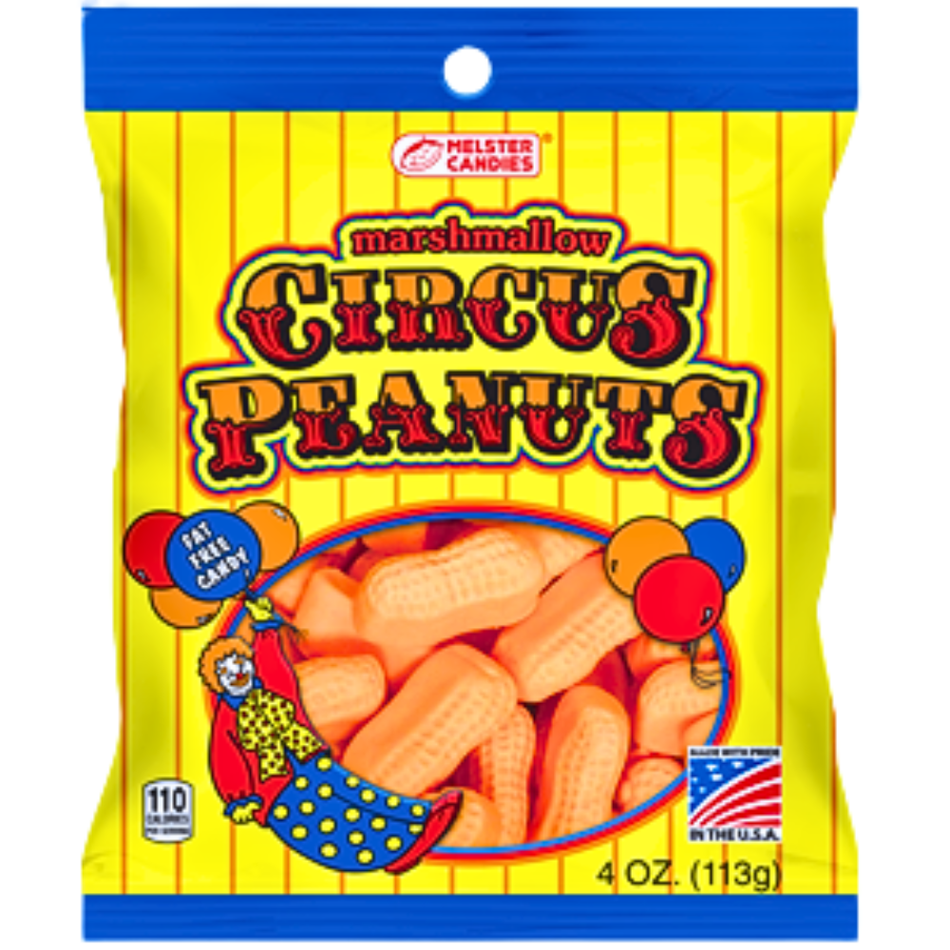 Marshmallow Circus Peanuts - 4oz
