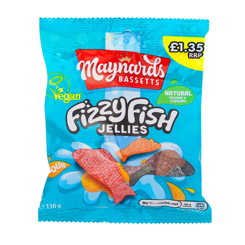 Maynards Bassetts Fizzy Fish Jellies (UK) - 130g