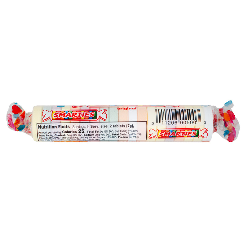 Smarties Mega - 64g  Nutrition Facts Ingredients - Smarties - Smarties Candy - Smarties Mega - Crunchy Candy - Chalk Candy - Smarties Original
