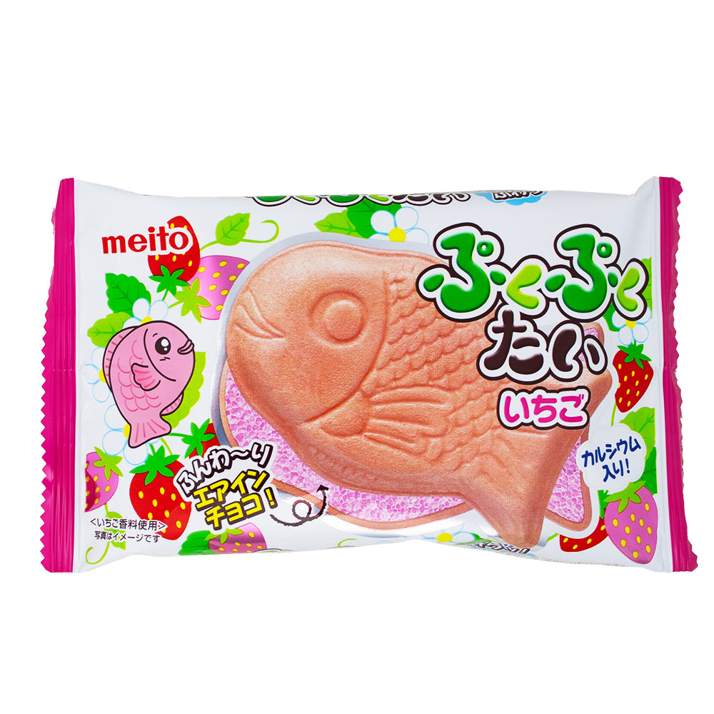 Meito Puku Puku Tai Strawberry Cookie (Japan) - 20g