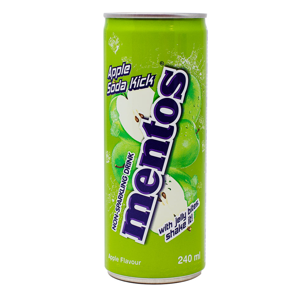 Mentos Apple Soda Kick Drink - 250mL - Mentos Candy - Mentos - Mentos Drink - Mentos Apple Soda Kick - Green Apple Drink