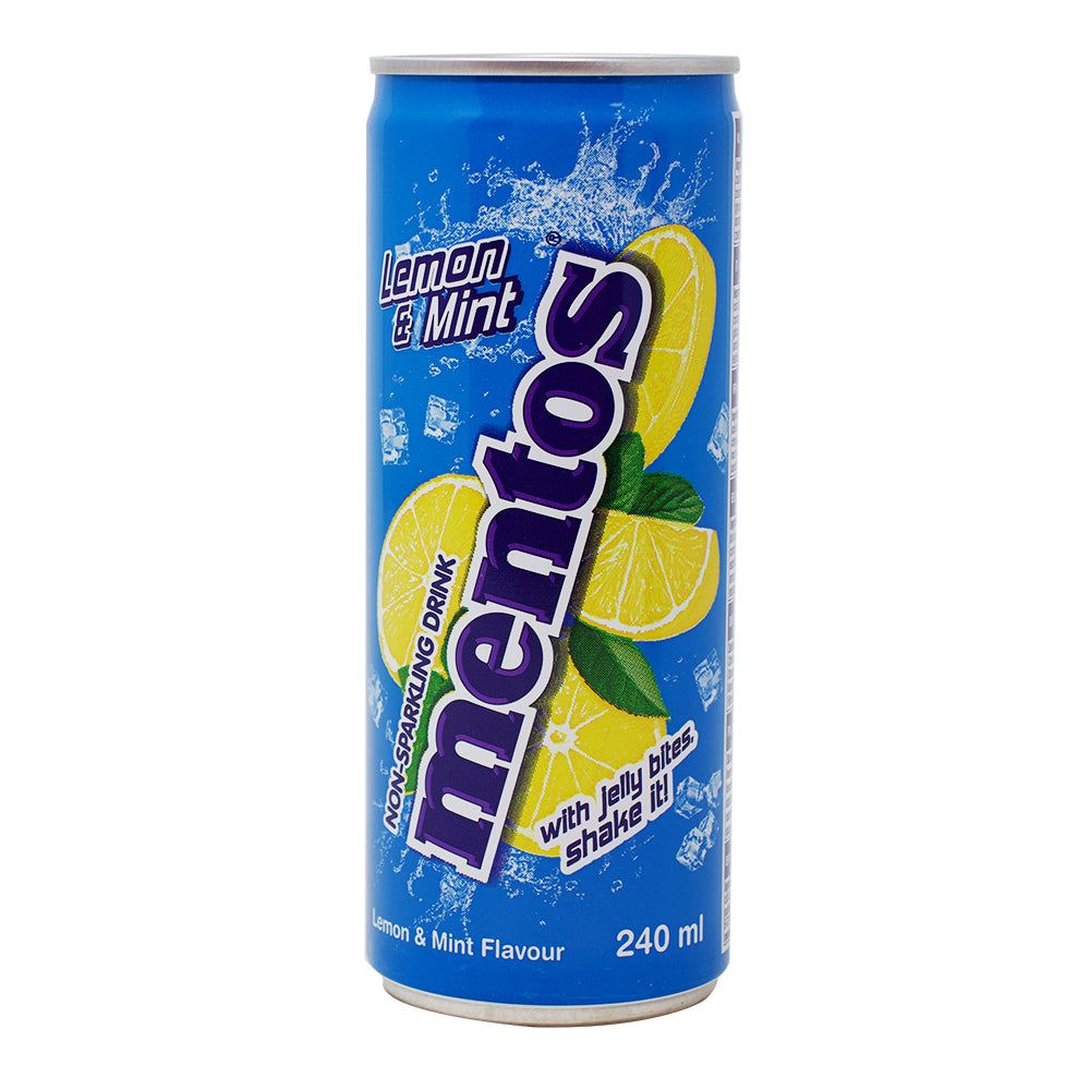 Mentos Lemon & Mint Drink - 250mL - Mentos Candy - Mentos - Mentos Drink - Lemon and Mint Mentos Drink