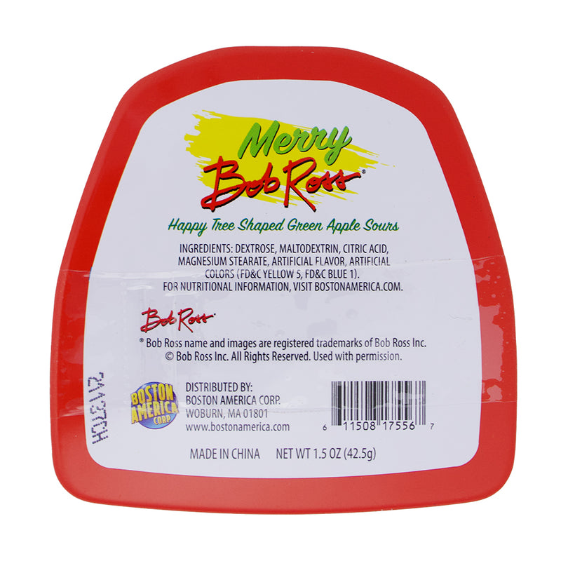 Merry Bob Ross Christmas Sweater Tin - Bob Ross Sweater Tin - Christmas Candy Tin - Holiday Sweet Treats - Festive Candy Assortment - Candy Gift for Art Lovers - Bob Ross Inspired Sweets - Unique Christmas Gift - Sweater-Shaped Candy Tin - Bob Ross Candy