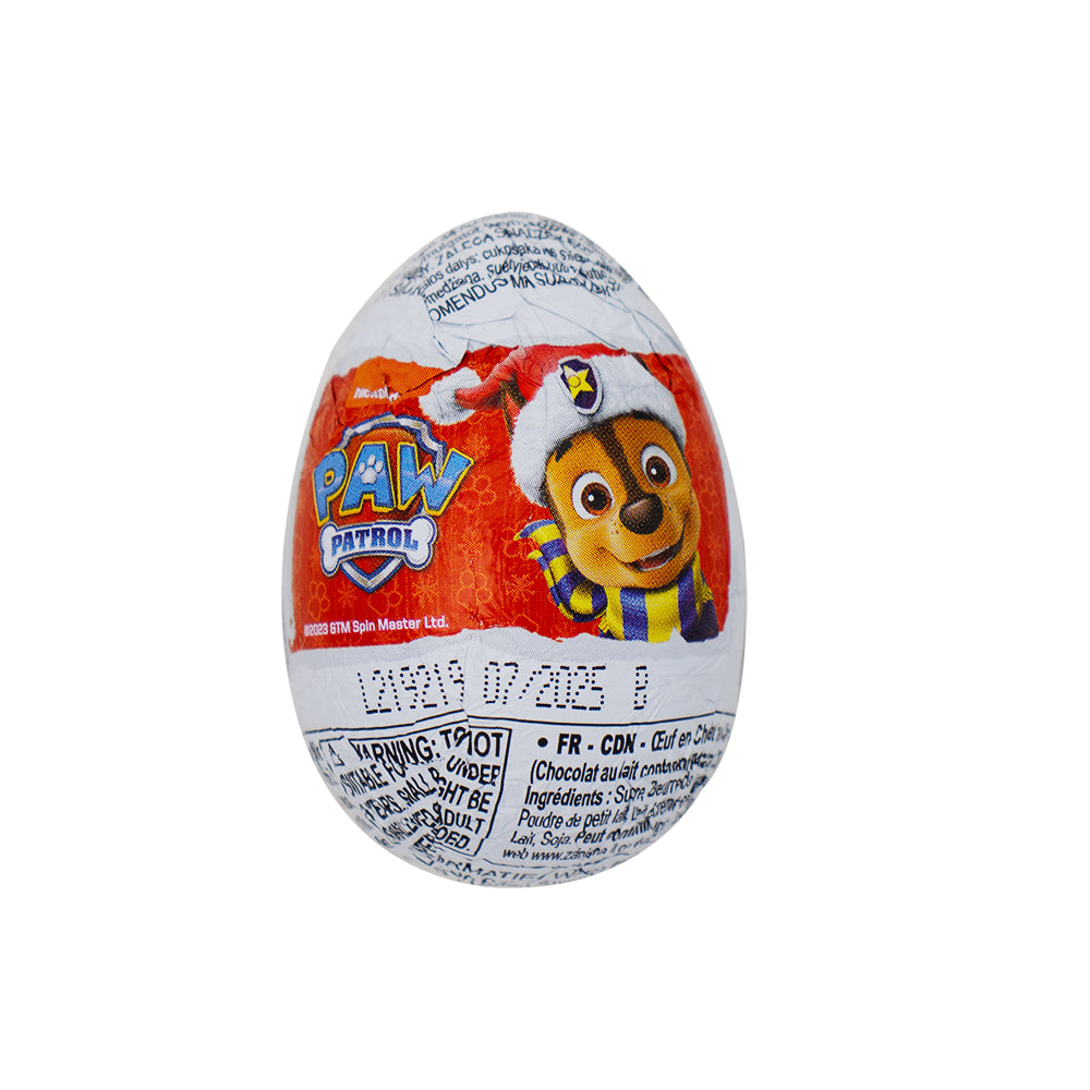 Paw Patrol Christmas Chocolate Egg - 20g
