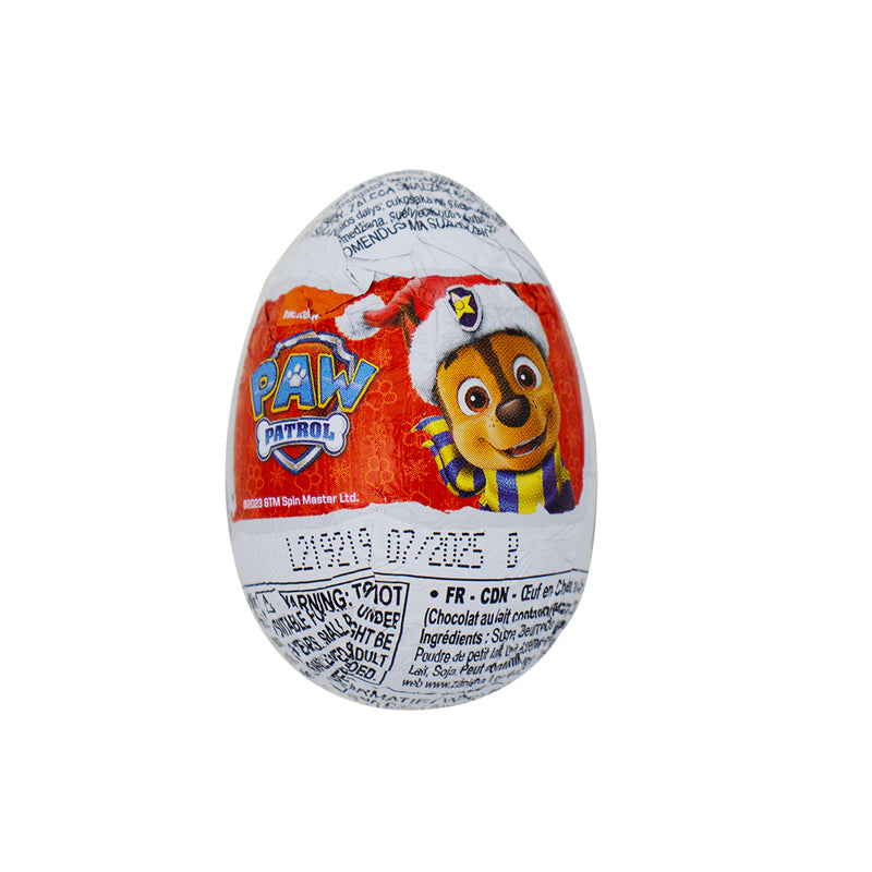 Paw Patrol Christmas Chocolate Egg - 20g - Paw Patrol chocolate egg - Christmas chocolate treats - Holiday themed chocolates - Festive chocolate eggs - Paw Patrol Christmas gifts - Milk chocolate surprises - Paw Patrol stocking stuffers - Holiday chocolate delights - Paw Patrol holiday merchandise - Christmas candy treats