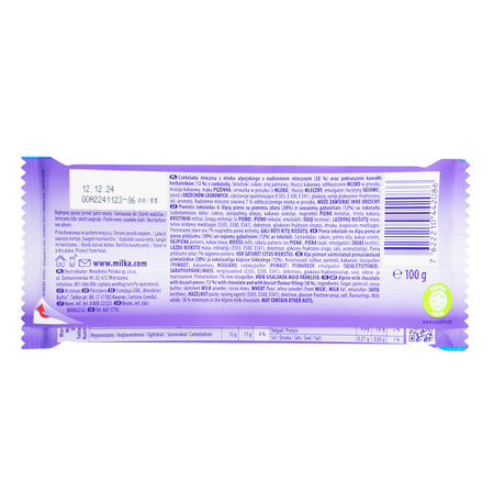 Milka Chips Ahoy Chocolate Bars  Nutrition Facts Ingredients
