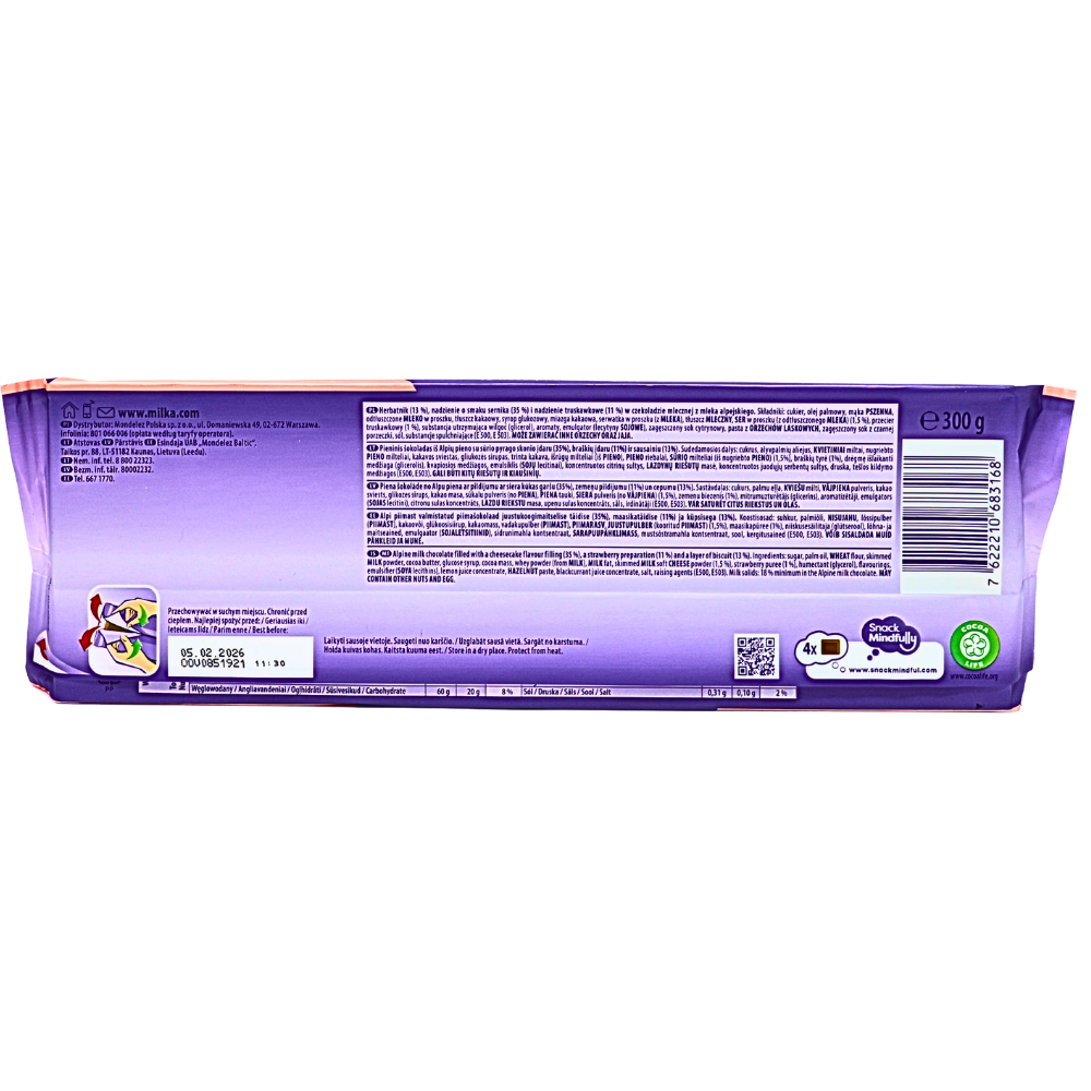 Milka Mmmax Strawberry Cheesecake - 300g