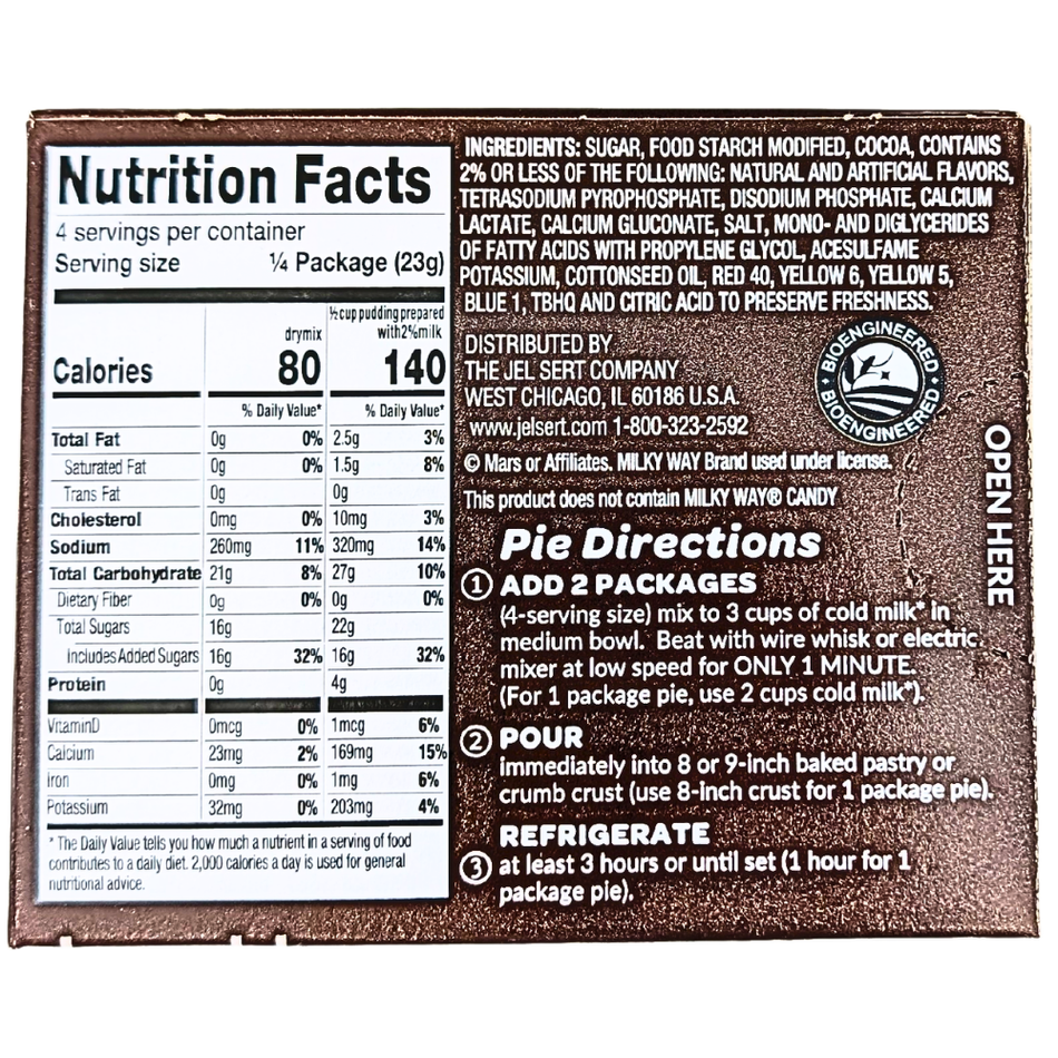 Snickers Pudding and Pie Filling - 2.55oz