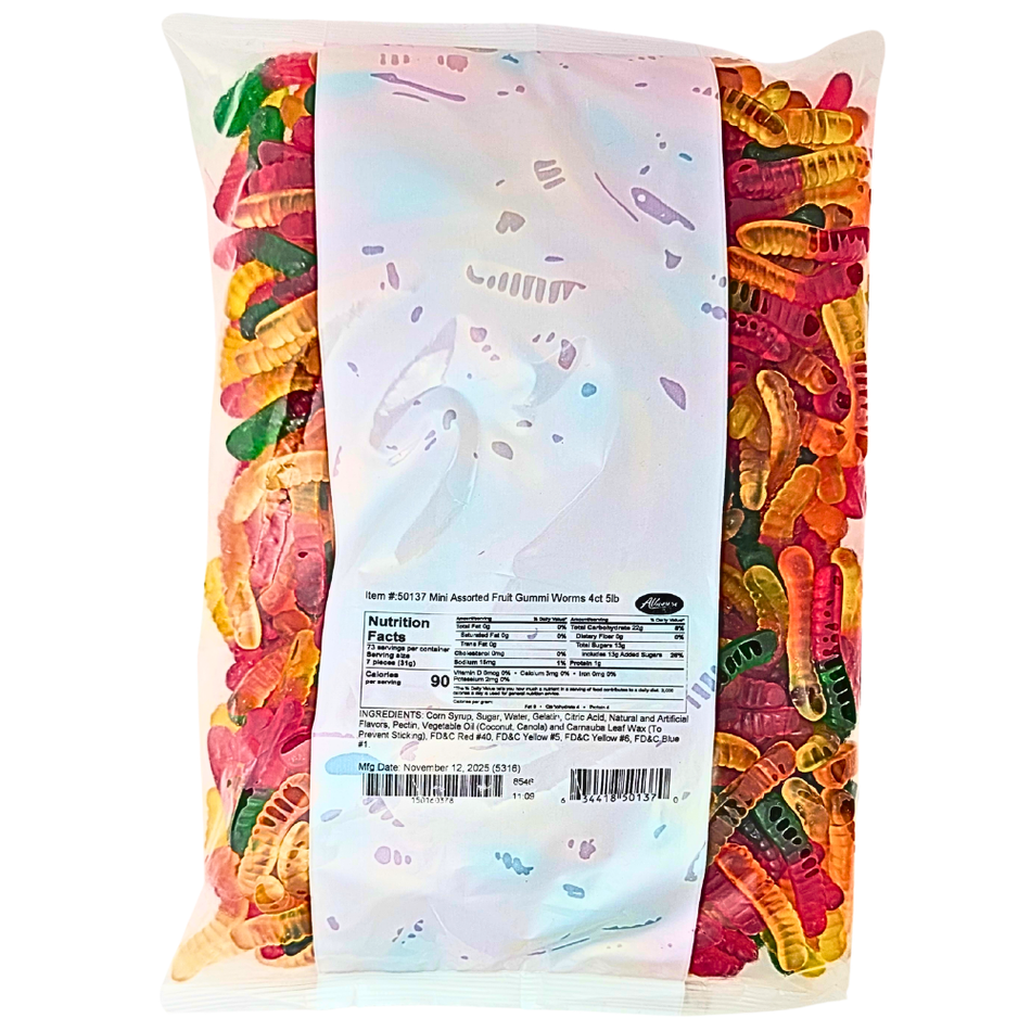 Albanese Mini Assorted Fruit Gummi Worms